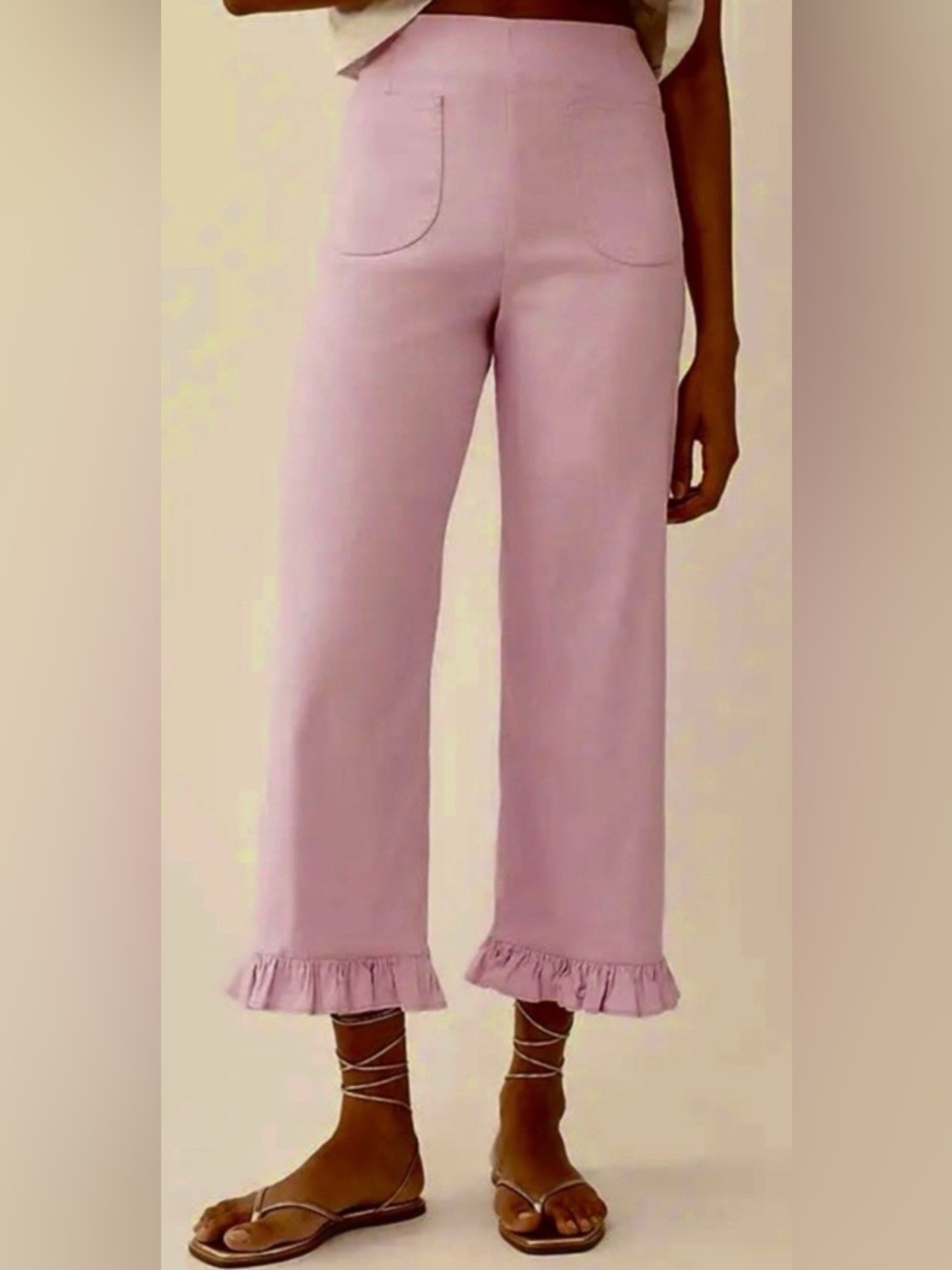 Anthropologie Maeve Lilac Pink Colette pants